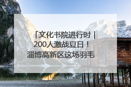 文化书院进行时｜200人激战夏日！淄博高新区这场羽毛球比赛太酷