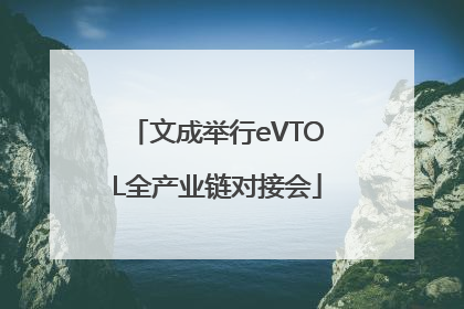 文成举行eVTOL全产业链对接会