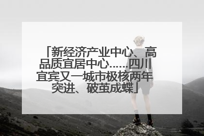 新经济产业中心、高品质宜居中心……四川宜宾又一城市极核两年突进、破茧成蝶