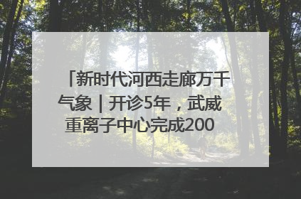 新时代河西走廊万千气象｜开诊5年，武威重离子中心完成2000余例患者治疗