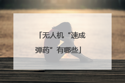 无人机“速成弹药”有哪些