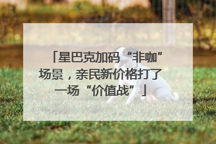 星巴克加码“非咖”场景，亲民新价格打了一场“价值战”