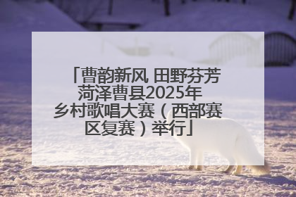 曹韵新风 田野芬芳 菏泽曹县2025年乡村歌唱大赛（西部赛区复赛）举行