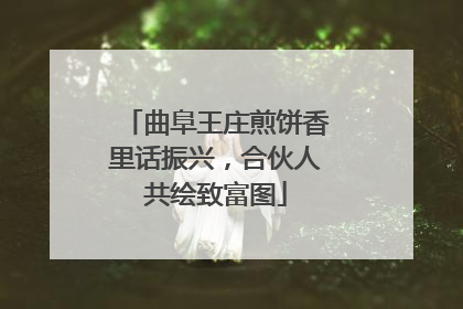 曲阜王庄煎饼香里话振兴，合伙人共绘致富图