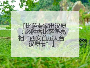 比萨专家出汉堡：必胜客比萨堡亮相“西安首届天台汉堡节”