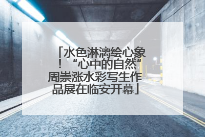 水色淋漓绘心象！“心中的自然”周崇涨水彩写生作品展在临安开幕