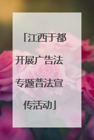 江西于都开展广告法专题普法宣传活动
