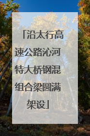 沿太行高速公路沁河特大桥钢混组合梁圆满架设