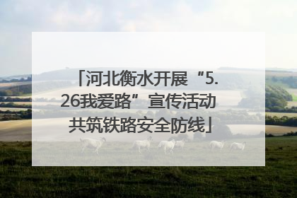 河北衡水开展“5.26我爱路”宣传活动 共筑铁路安全防线