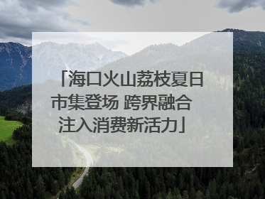 海口火山荔枝夏日市集登场 跨界融合注入消费新活力