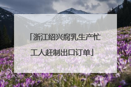 浙江绍兴腐乳生产忙 工人赶制出口订单