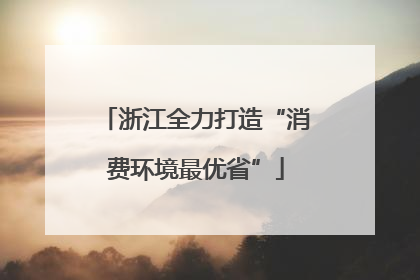 浙江全力打造“消费环境最优省”