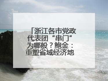 浙江各市党政代表团“串门”为哪般？鲍金：重塑省域经济地理的破题之道