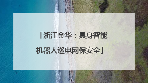 浙江金华：具身智能机器人巡电网保安全