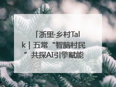 浙里·乡村Talk｜五常“智脑村民”共探AI引擎赋能企业服务新图景