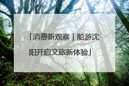 消费新观察｜船游沈阳开启文旅新体验
