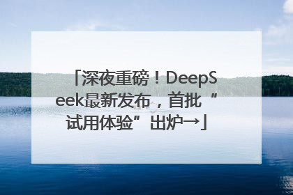 深夜重磅！DeepSeek最新发布，首批“试用体验”出炉→