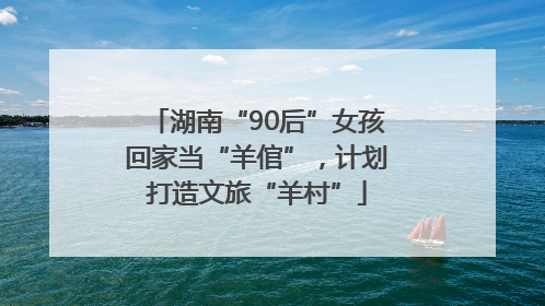 湖南“90后”女孩回家当“羊倌”，计划打造文旅“羊村”