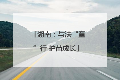 湖南：与法“童”行 护苗成长