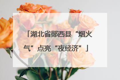 湖北省郧西县“烟火气”点亮“夜经济”