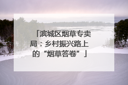 滨城区烟草专卖局：乡村振兴路上的“烟草答卷”