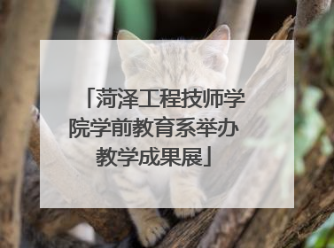 菏泽工程技师学院学前教育系举办教学成果展