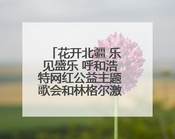花开北疆 乐见盛乐 呼和浩特网红公益主题歌会和林格尔激情开唱