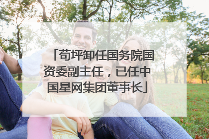苟坪卸任国务院国资委副主任，已任中国星网集团董事长