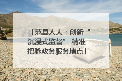 范县人大：创新“沉浸式监督” 精准把脉政务服务堵点