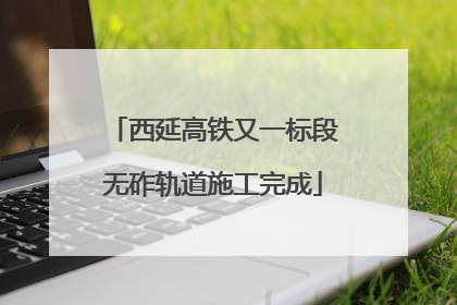 西延高铁又一标段无砟轨道施工完成