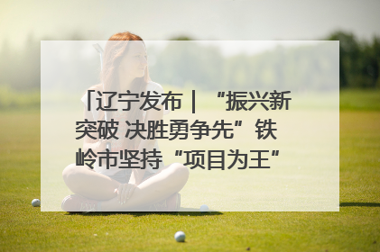 辽宁发布｜“振兴新突破 决胜勇争先”铁岭市坚持“项目为王”推进经济高质量发展