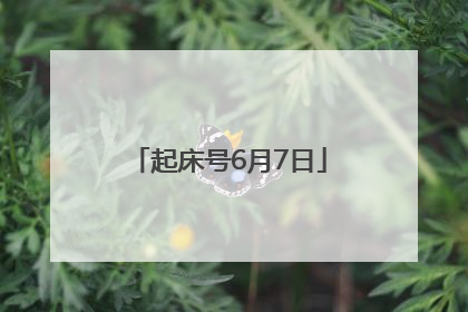 起床号6月7日