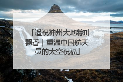 遥祝神州大地粽叶飘香｜重温中国航天员的太空祝福