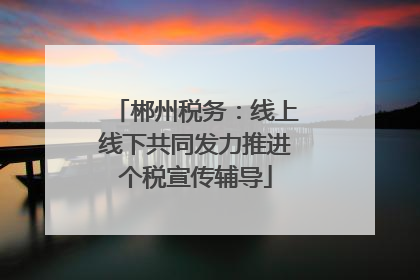 郴州税务：线上线下共同发力推进个税宣传辅导