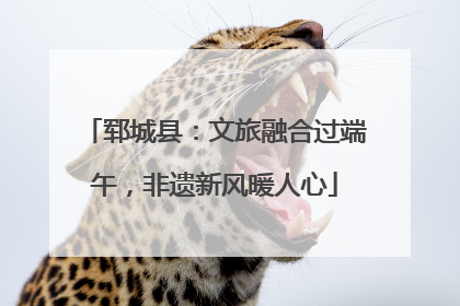 郓城县：文旅融合过端午，非遗新风暖人心