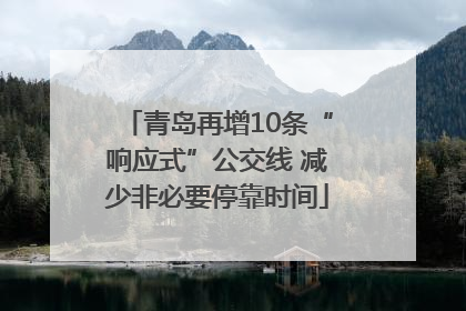 青岛再增10条“响应式”公交线 减少非必要停靠时间