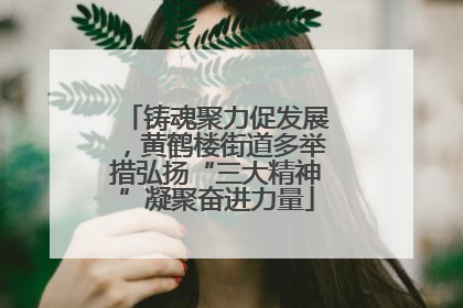 铸魂聚力促发展，黄鹤楼街道多举措弘扬“三大精神”凝聚奋进力量