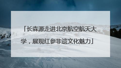 长森源走进北京航空航天大学，展现红参非遗文化魅力