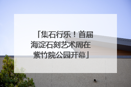 集石行乐！首届海淀石刻艺术周在紫竹院公园开幕