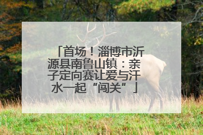 首场！淄博市沂源县南鲁山镇：亲子定向赛让爱与汗水一起“闯关”
