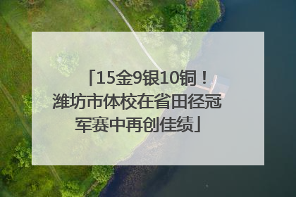 15金9银10铜！潍坊市体校在省田径冠军赛中再创佳绩
