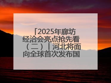 2025年廊坊经洽会亮点抢先看（二）丨河北将面向全球首次发布国际化招商地图