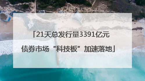 21天总发行量3391亿元 债券市场“科技板”加速落地
