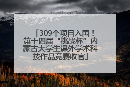 309个项目入围！第十四届“挑战杯”内蒙古大学生课外学术科技作品竞赛收官