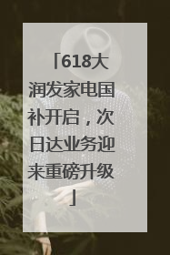 618大润发家电国补开启，次日达业务迎来重磅升级