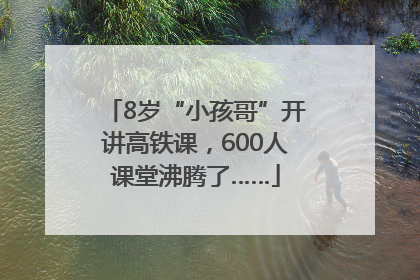 8岁“小孩哥”开讲高铁课，600人课堂沸腾了……
