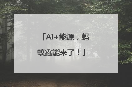 AI+能源，蚂蚁鑫能来了！